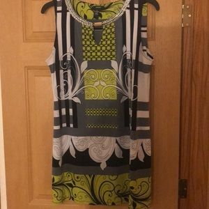 Alfani XL Ladies dress print line, black, white